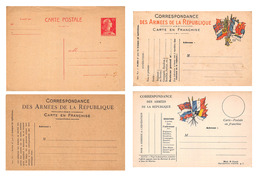 Lot De 15 CPA En Franchise - Correspondance Des Armées De La République - Cartes Non Circulées - Autres