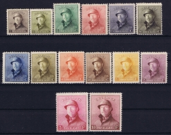 Belgium: OBP 165 - 178   Mi 145 - 158 MH/* Flz/ Charniere  1919 Helmet  35 Cents Has A Thin Spot - Unused Stamps