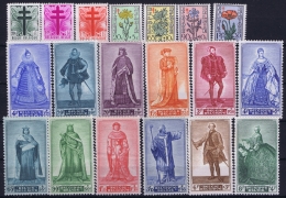 Belgium: OBP 751 - 755 + 787 - 791 + 814 - 822  MNH/** Neuf Sans Charnière  Postfrisch  1947 1948  1949 Warvictims - Unused Stamps