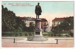 TORINO - Giardini Carlo Felice E Monumento A Massimo D'Azeglio - Parcs & Jardins