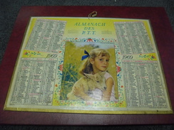 CALENDRIER 1969 POSTES PTT - Jeune Fille Et Son Bébé Chêvre - Agriculture - Oller - - Grand Format : 1961-70