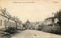 CPA - LUCHEUX (80) - Aspect De La Rue D'En Haut En 1915 - Lucheux