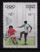 CAMBODGE    N° 1044  Oblitere  Jo 1992   Football  Soccer Fussball - Gebraucht