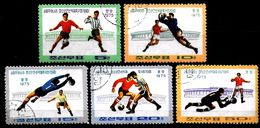 COREE DU NORD  N°  1283/87   Oblitere    Football  Soccer Fussball - Used Stamps