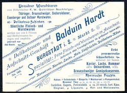 A9602 - Balduin Hardt -  Alte Rechnung Quittung - Burgstädt NOTA - Reklame Werbung - 1900 – 1949