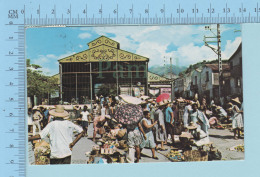 Martinique -  Market In St. Pierre  ( Animée ) Used 1978  Air Mail => Canada  - Postcard Carte Postale - Autres & Non Classés