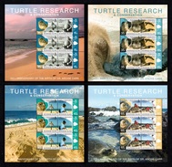 ASCENSION ISLAND 2009 Turtle Research/Dr Archie Carr: Set Of 4 Sheets UM/MNH - Ascension