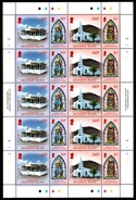 ASCENSION ISLAND 2013 Christmas/Places Of Worship: Sheet Of 20 Stamps UM/MNH - Ascension (Ile De L')