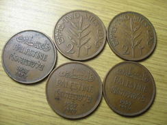 PALESTINE 5 COINS 2 MILS 1927   DEL 2017/2  NUM 1 - Otros – Asia