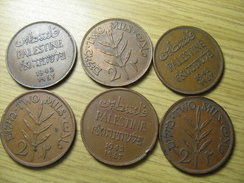 PALESTINE 6 COINS 2 MILS 1942   DEL 2017/2  NUM 2 - Otros – Asia