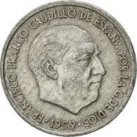 Monnaie, Espagne, Francisco Franco, Caudillo, 10 Centimos, 1959, TTB, Aluminium - 10 Céntimos