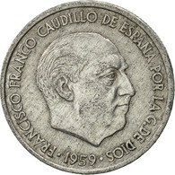 Monnaie, Espagne, Francisco Franco, Caudillo, 10 Centimos, 1959, TTB, Aluminium - 10 Centiemen