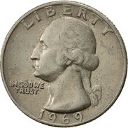 États-Unis, Washington Quarter, Quarter, 1969, U.S. Mint, Philadelphie, TTB - 1932-1998: Washington