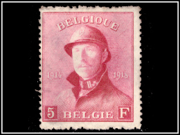 Belgium 0177 - 5F Albert Ier Casqué - Neufs