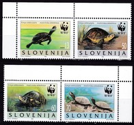 1996, Slowenien, Slovenia,  Mi. 131/34, MNH **,  Europäische Sumpfschildkröte. - Slovénie