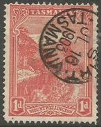 Tasmania - 1899 Mount Wellington 1d Inverted W/m Used  SG 241 - Used Stamps