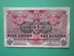 DEUTSCH-OSTERREICH 1 KRONE 1916 - Autres & Non Classés
