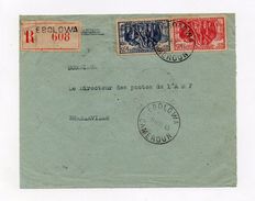 !!! PRIX FIXE : LETTRE RECO D'EBOLOWA DE 1943 AVEC TRANSITS A MOUILLA ET N'DJOLE - Cartas & Documentos