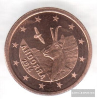 Andorra And 1 2014 Stgl./unzirkuliert Stgl./unzirkuliert 2014 1 Cent Kursmünze - Andorra