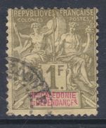 Nlle Calédonie N° 53 O Type Groupe  : 1 F. Olive, Oblitération Légère Sinon TB - Used Stamps