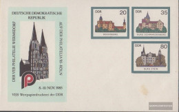 DDR U2 Official Envelope Unused 1985 Fortresses The DDR - Covers - Mint