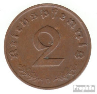Deutsches Reich Jägernr: 362 1938 F Sehr Schön Bronze Sehr Schön 1938 2 Reichspfennig Reichsadler - 2 Reichspfennig