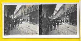 Vues Stéréos FLORENCE Sur Le Ponte Vecchi Italie - Stereoscopic