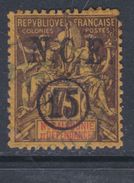 Nlle Calédonie N° 57 O  : 15 C. Sur 75 C. Violet Sur Jaune Oblitération Légère Sinon TB - Used Stamps