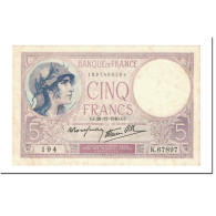 Billet, France, 5 Francs, 1940, 1940-12-26, TTB+, Fayette:4.18, KM:83 - 5 F 1917-1940 ''Violet''