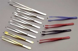 DAVO 29643 Gold Plated Tweezer Model Spade (type 43) (6), (each) - Pinces, Loupes Et Microscopes