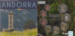 Andorra 2016 Stgl./unzirkuliert Amtlicher Kursmünzensatz Stgl./unzirkuliert 2016 Euro Nachauflage Im Folder - Andorra