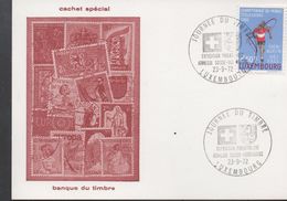 3216  Tarjeta   Expo. Filatelica  Jeunesse Suiza -Luxemburgo,sello Campeonato Del Mundo Cyclo-Cross - Briefe U. Dokumente