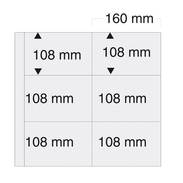 SAFE 6011 PA Postkartenblatt Schwarz Per 5 - Blank Pages