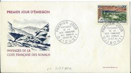 COTE DES SOMALIS 1965 - YT N° 323 FIRST DAY COVER - Brieven En Documenten