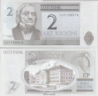 Estland Pick-Nr: 85b Bankfrisch 2007 2 Krooni - Estonie