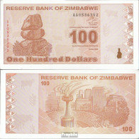 Simbabwe Pick-Nr: 97 Bankfrisch 2009 100 Dollar - Zimbabwe