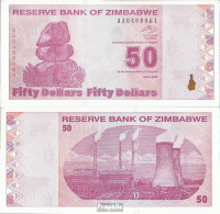 Simbabwe Pick-Nr: 96 Bankfrisch 2009 50 Dollar - Zimbabwe