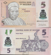 Nigeria Pick-Nr: 38c Bankfrisch 2011 5 Naira - Nigeria