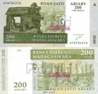 Madagaskar Pick-Nr: 87a Bankfrisch 2004 200 Ariary - Madagascar