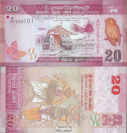 Sri Lanka Pick-Nr: 123a Bankfrisch 2010 20 Rupees - Sri Lanka