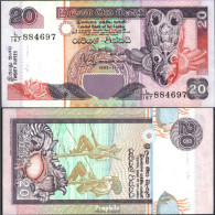 Sri Lanka Pick-Nr: 109a Bankfrisch 1995 20 Rupees - Sri Lanka