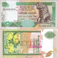 Sri Lanka Pick-Nr: 108d Bankfrisch 2004 10 Rupees - Sri Lanka