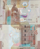 Kuwait Pick-Nr: 29a Bankfrisch 2014 1/4 Dinar - Kuwait