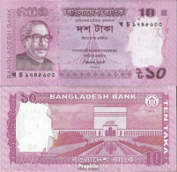 Bangladesch Pick-Nr: 54b Bankfrisch 2013 10 Taka - Bangladesch