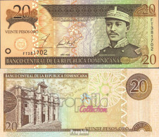 Dominikanische Republik Pick-Nr: 169b Bankfrisch 2002 20 Pesos Oro - Dominicana