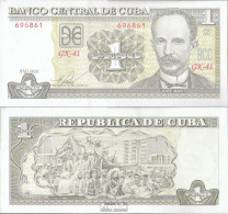 Kuba Pick-Nr: 128e Bankfrisch 2010 1 Peso - Cuba