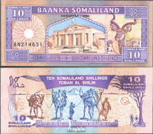 Somaliland Pick-Nr: 2b Bankfrisch 1996 10 Shillings - Somalië