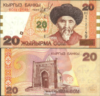 Kirgisistan Pick-Nr: 19 Bankfrisch 2002 20 Som - Kyrgyzstan