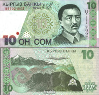 Kirgisistan Pick-Nr: 14a Bankfrisch 1997 10 Som - Kirghizistan