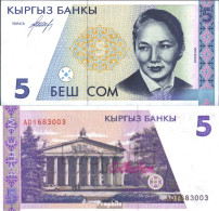 Kirgisistan Pick.Nr: 8a Bankfrisch 1994 5 Som - Kirghizistan